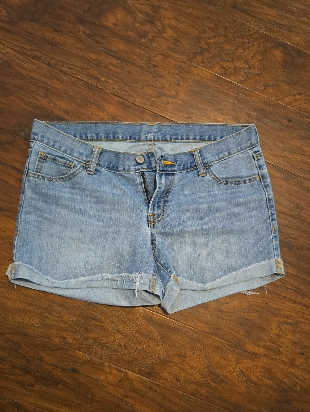 Old Navy Light Blue Denim Cuffed Shorts